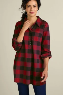 Soft Surroundings Tops|Tunics & Leggings-Mad About Plaid Tunic