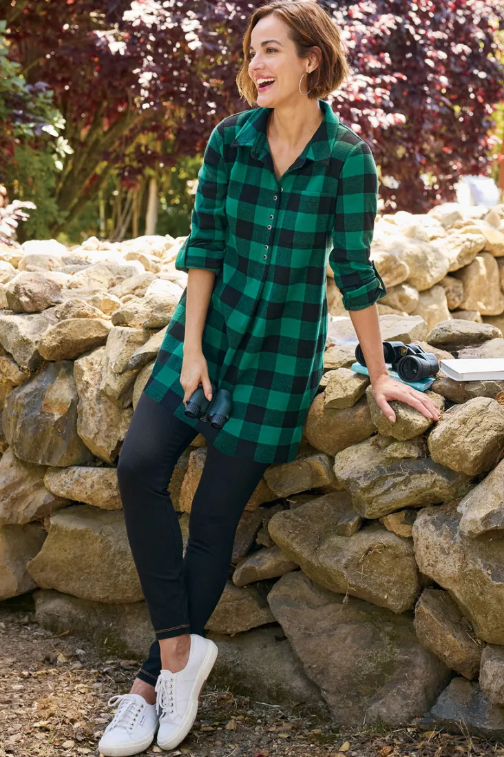 Soft Surroundings Tops|Tunics & Leggings-Mad About Plaid Tunic