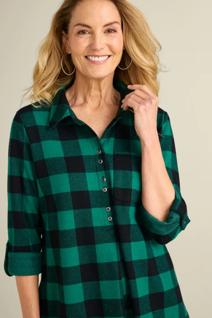 Soft Surroundings Tops|Tunics & Leggings-Mad About Plaid Tunic