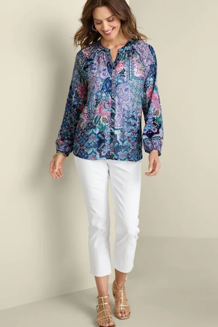 Soft Surroundings Tops-Maisie Long Sleeve Top