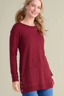 Soft Surroundings Tops-Make It Snappy Pullover