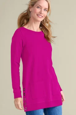Soft Surroundings Tops-Make It Snappy Pullover