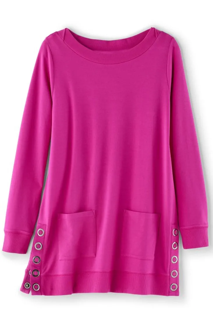 Soft Surroundings Tops-Make It Snappy Pullover