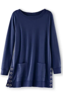 Soft Surroundings Tops-Make It Snappy Pullover