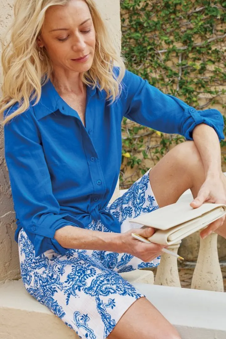 Soft Surroundings Pants|Shorts-Marilla Gauze Shorts