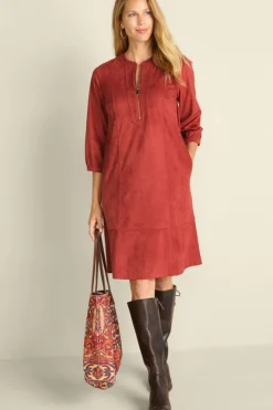 Soft Surroundings Dresses-Martine Faux Suede Dress
