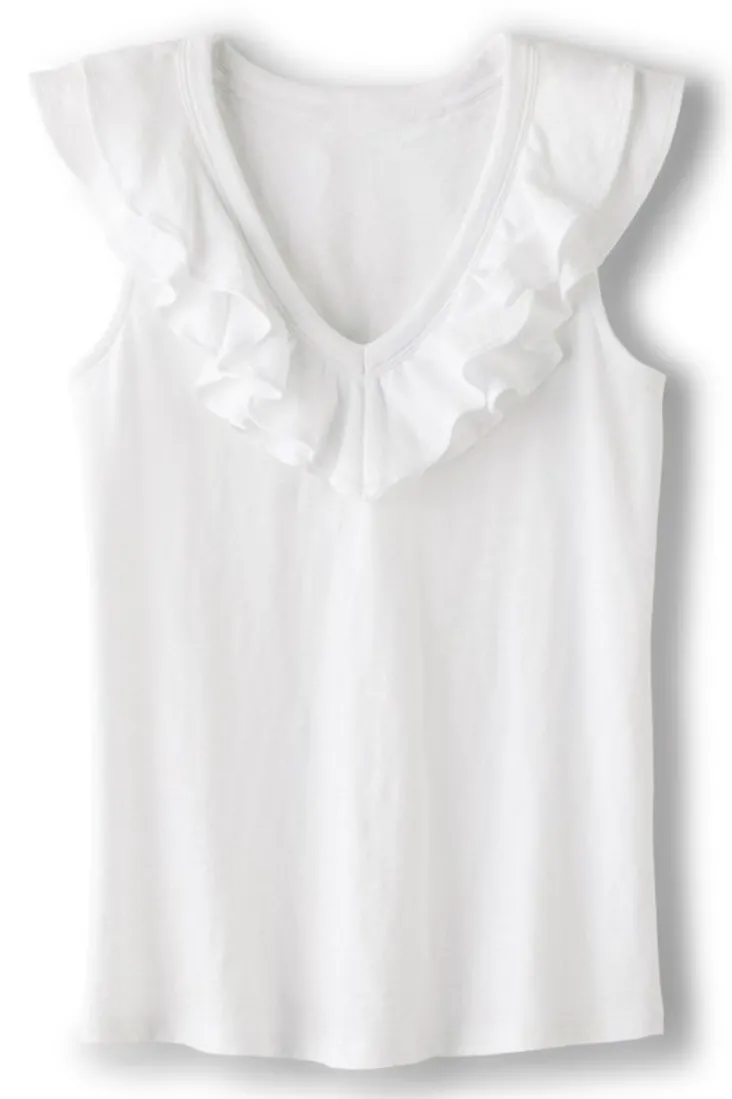 Soft Surroundings Tops-Marybeth Ruffle Tank