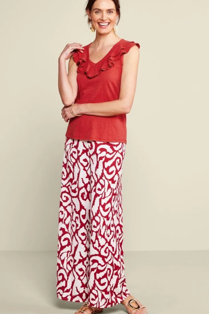 Soft Surroundings Tops-Marybeth Ruffle Tank