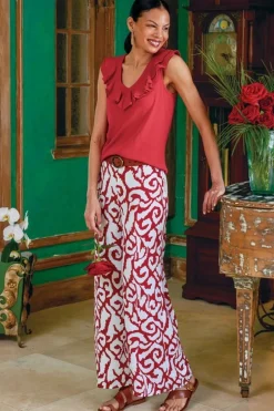 Soft Surroundings Tops-Marybeth Ruffle Tank