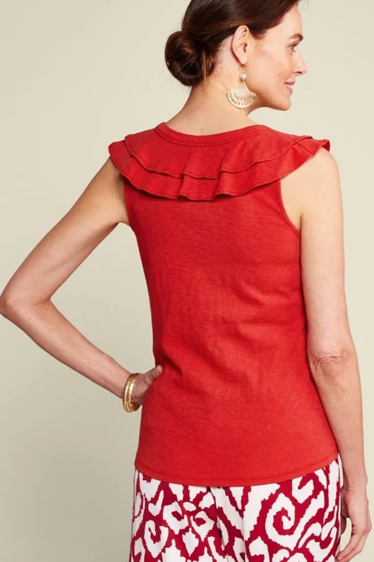 Soft Surroundings Tops-Marybeth Ruffle Tank