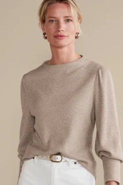 Soft Surroundings Tops-Melina Waffle Pullover