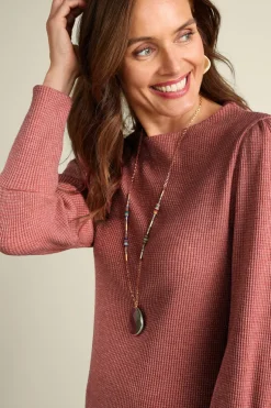 Soft Surroundings Tops-Melina Waffle Pullover