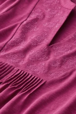 Soft Surroundings Tops|Tunics & Leggings-Mikaela Embroidered 3/4 Sleeve Tunic