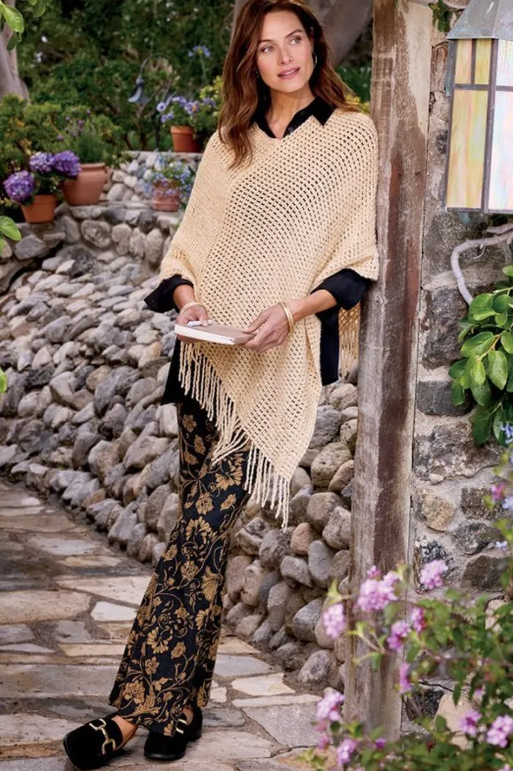 Soft Surroundings Pants-Mischa Jacquard Pants