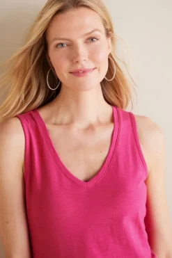 Soft Surroundings Tops-Mistral Supima Slub Tank