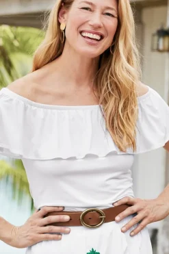 Soft Surroundings Belts-Monaco Leather Belt