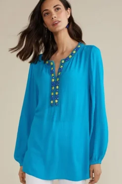 Soft Surroundings Tops-Nellie Gauze Tunic