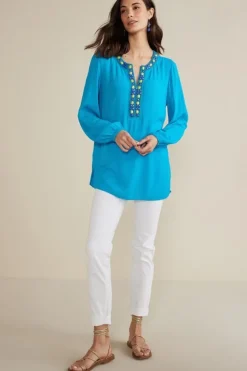 Soft Surroundings Tops-Nellie Gauze Tunic