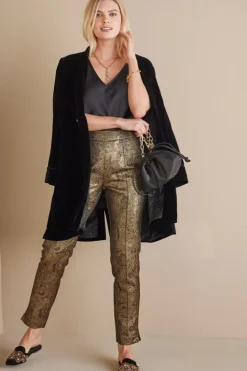 Soft Surroundings Pants-Nevina Jacquard Trouser