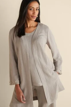 Soft Surroundings Tops|Toppers-Oceo Gauze Topper