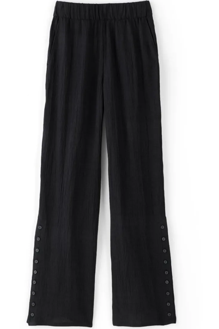 Soft Surroundings Pants-Oceo Gauze Wide-Leg Pants