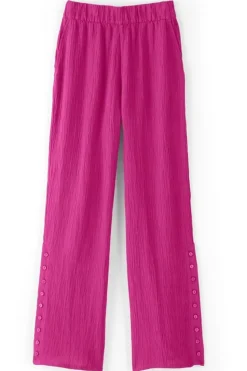 Soft Surroundings Pants-Oceo Gauze Wide-Leg Pants