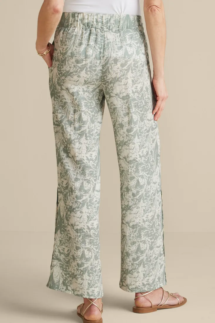 Soft Surroundings Pants-Oceo Gauze Wide-Leg Pants