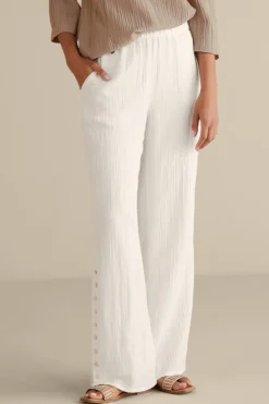 Soft Surroundings Pants-Oceo Gauze Wide-Leg Pants
