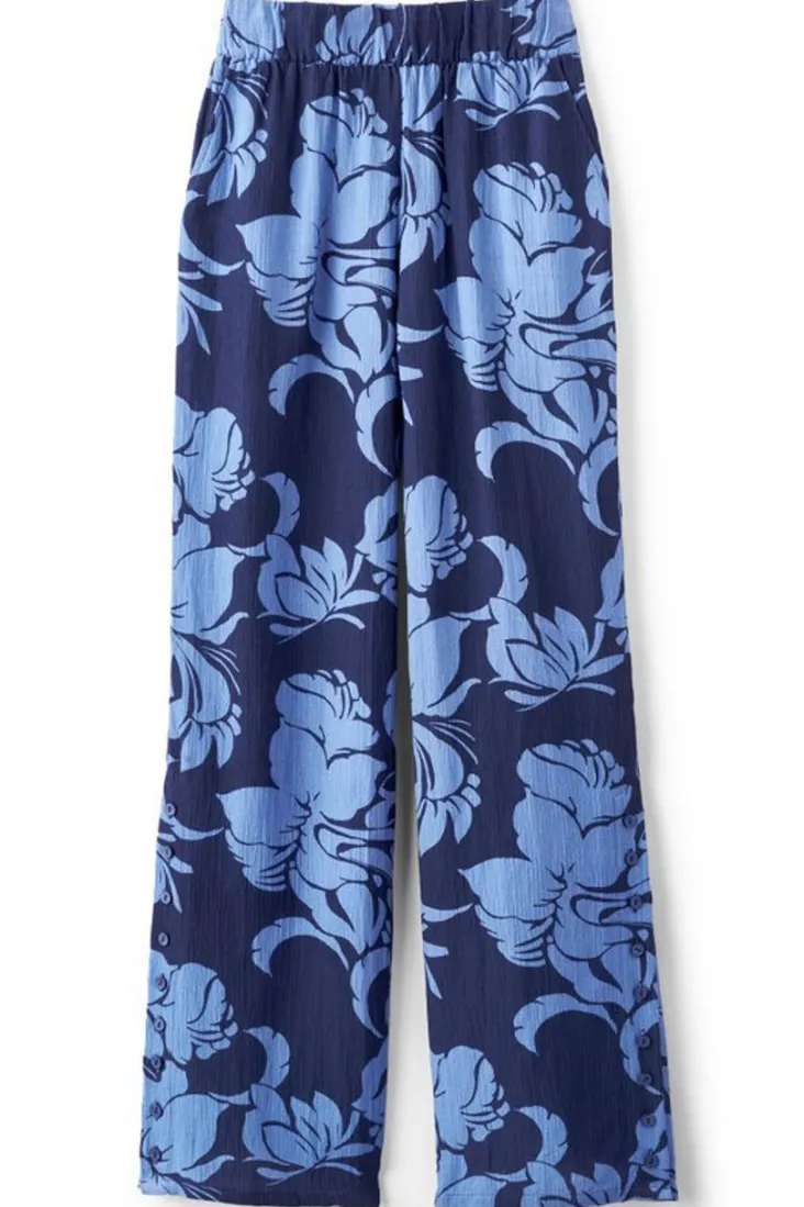 Soft Surroundings Pants-Oceo Gauze Wide-Leg Pants