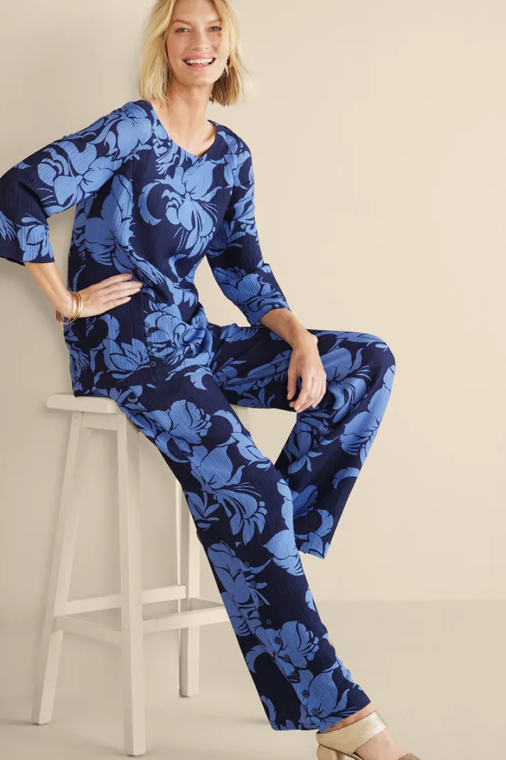 Soft Surroundings Pants-Oceo Gauze Wide-Leg Pants