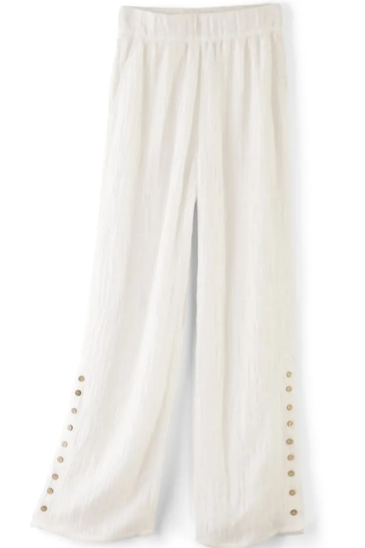 Soft Surroundings Pants-Oceo Gauze Wide-Leg Pants