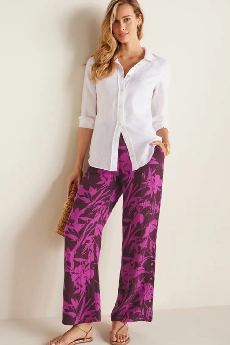 Soft Surroundings Pants-Oceo Gauze Wide-Leg Pants