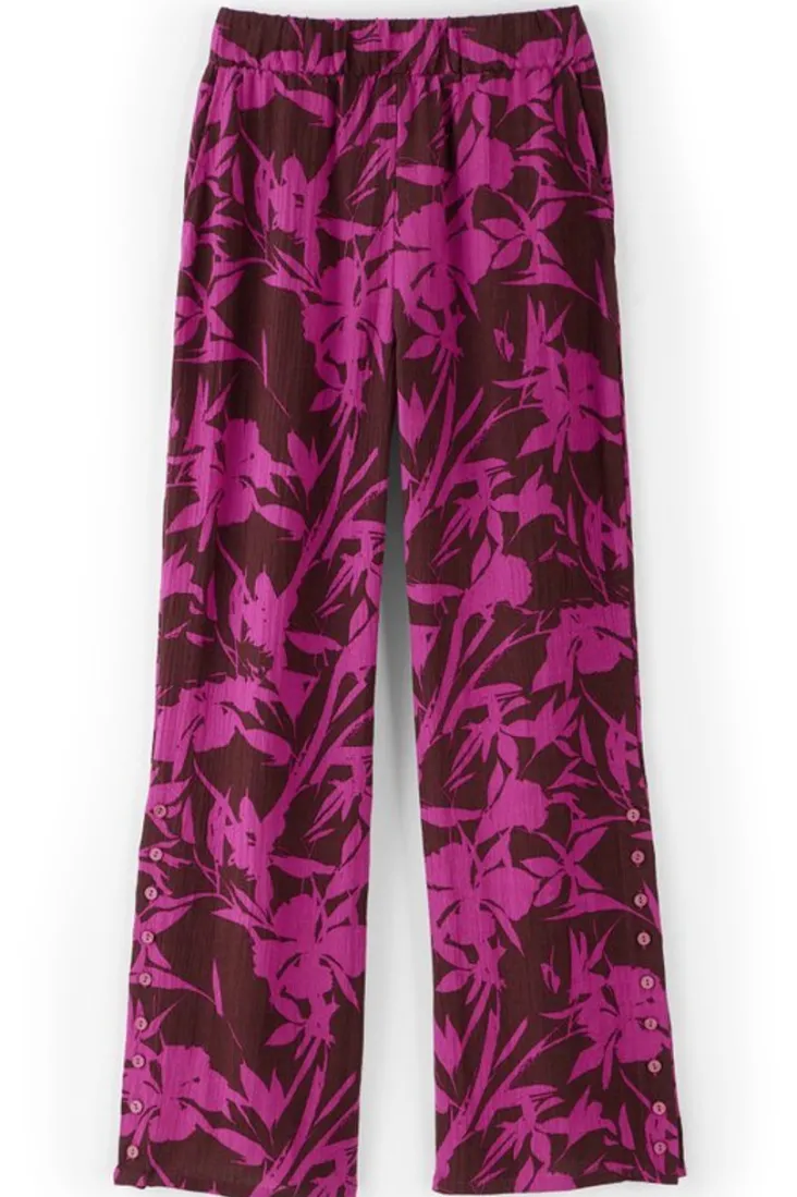 Soft Surroundings Pants-Oceo Gauze Wide-Leg Pants