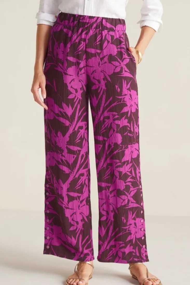 Soft Surroundings Pants-Oceo Gauze Wide-Leg Pants