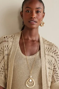 Soft Surroundings Tops|Sweaters & Cardigans-Opaline Shimmer Cardigan