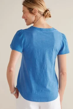 Soft Surroundings Tops-Philippa Gauze Sleeve Tee
