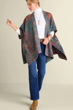 Soft Surroundings Scarves & Wraps-Rhea Woven Kimono Wrap