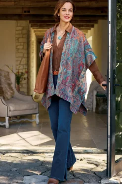 Soft Surroundings Scarves & Wraps-Rhea Woven Kimono Wrap