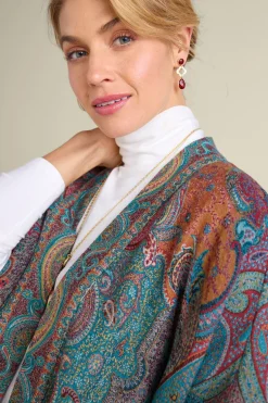 Soft Surroundings Scarves & Wraps-Rhea Woven Kimono Wrap