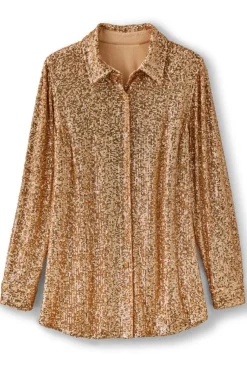 Soft Surroundings Tops-Sancerre Sequin Shirt