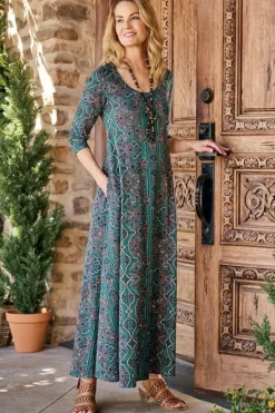 Soft Surroundings Dresses-Santiago 3/4 Sleeve Dress