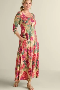 Soft Surroundings Dresses-Santiago 3/4 Sleeve Dress