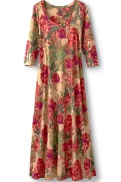 Soft Surroundings Dresses-Santiago 3/4 Sleeve Dress