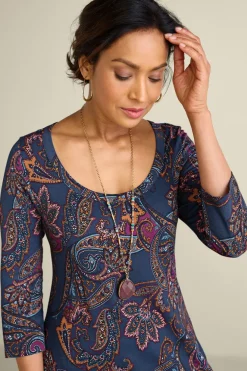 Soft Surroundings Dresses-Santiago 3/4 Sleeve Dress