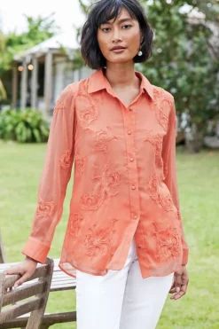 Soft Surroundings Tops-Savannah Embellished Tunic