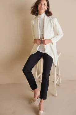 Soft Surroundings Toppers|Jackets & Coats-Shape Drape Faux Suede Jacket