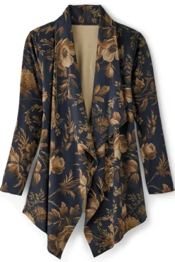 Soft Surroundings Toppers|Jackets & Coats-Shape Drape Faux Suede Jacket