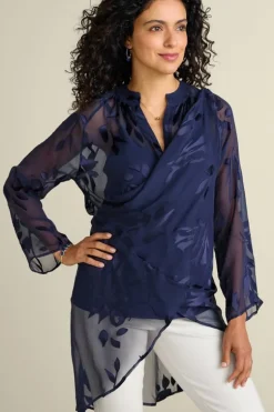 Soft Surroundings Tops-Silk Convertible Shirt & Cami