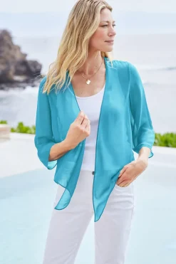 Soft Surroundings Toppers|Jackets & Coats-Silk Undercover Topper