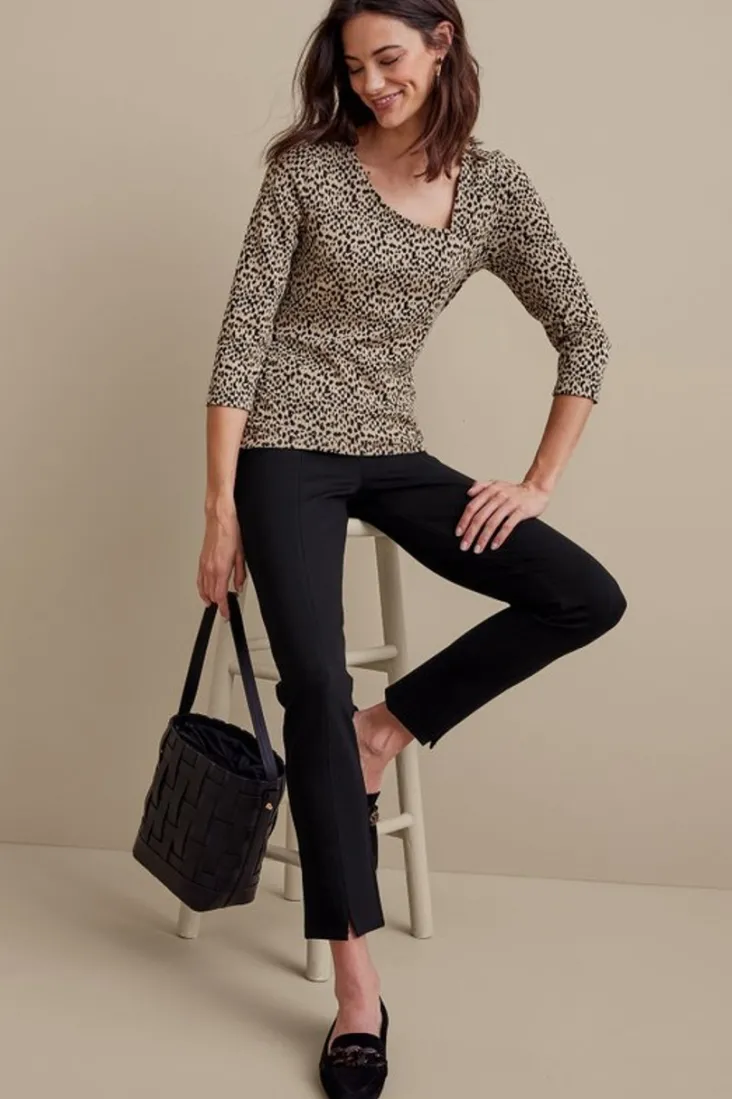 Soft Surroundings Pants-Soft Essential Ponte Slim Ankle Pants